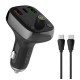 LDNIO FM transmitter & φορτιστής C704Q, USB-C/2x USB, 36W, Bluetooth, μαύρο