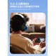 LDNIO headphones H01, ασύρματα & ενσύρματα, 40mm, 1000mAh, ANC, μαύρα