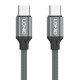 LDNIO καλώδιο USB-C iP-441c, 65W, 480Mbps, 1m, γκρι