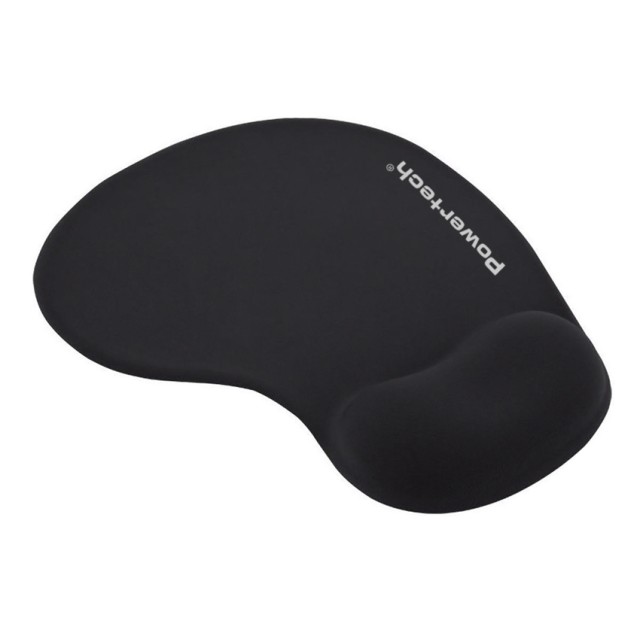 POWERTECH mouse pad PT-1611 με στήριγμα καρπού, 23x19x1.8cm, μαύρο