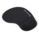 POWERTECH mouse pad PT-1611 με στήριγμα καρπού, 23x19x1.8cm, μαύρο