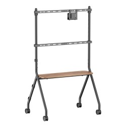 BRATECK βάση τηλεόρασης δαπέδου FS66-46F-01, 37-86", έως 80kg, με ράφι & ροδάκια
