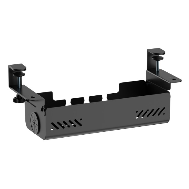 BRATECK cable management γραφείου CC11-22-1, μεταλλικό, 494x167x196mm, μαύρο