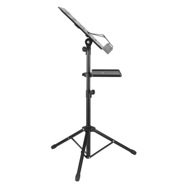 BRATECK αναλόγιο μουσικής MSS01-8, 75~150cm ύψος, με ράφι, μαύρο