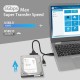 POWERTECH καλώδιο σύνδεσης HDD/SSD CAB-U163, 2x USB σε SATA, DC, 5Gbps