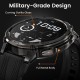 KOSPET smartwatch TANK T4C, heart rate, 1.5" AMOLED, GPS, 5 ATM & IP69K, με φακό, μαύρο