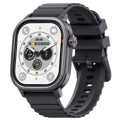 KOSPET smartwatch Pulse, heart rate, 1.96" AMOLED, IP68, μαύρο