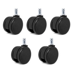 POWERTECH σετ ανταλλακτικά ροδάκια για PT-1390 καρέκλα γραφείου, 5τμχ