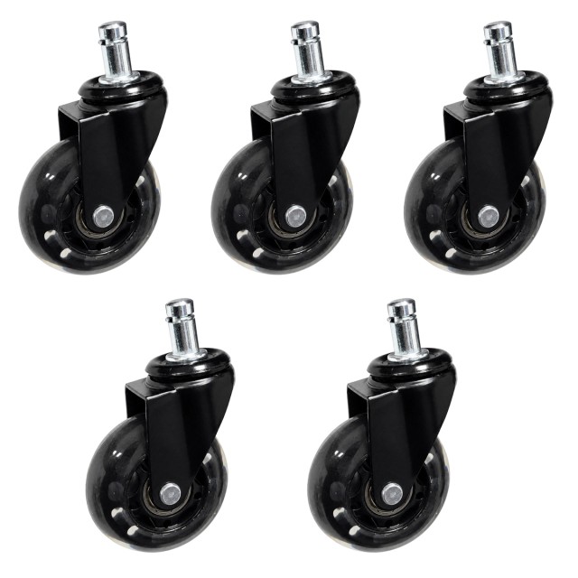 POWERTECH σετ ανταλλακτικά ροδάκια για PT-1633 καρέκλα γραφείου, 5τμχ