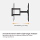 BRATECK επιτοίχια βάση τηλεόρασης LPA69-466W, 37-86", έως 60kg, full motion, weatherproof