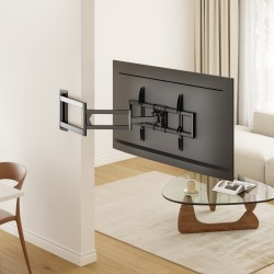 BRATECK επιτοίχια βάση τηλεόρασης LPA95-465XL, 37-86", έως 50kg, full motion