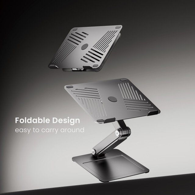 BRATECK μεταλλική βάση για laptop LPS09-02, 11~17", foldable, γκρι