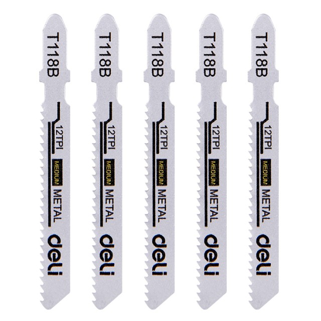 DELI σετ λάμες σέγας DH-QJT012-E4 για μέταλλο, T118B, 5τμχ