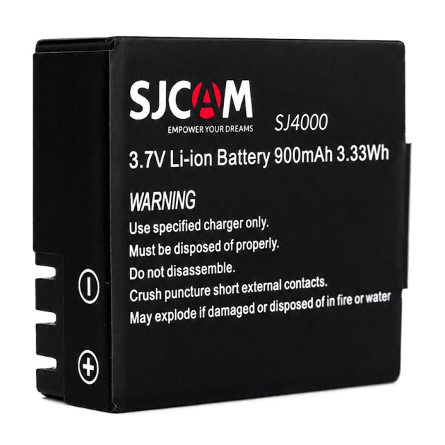 SJCAM μπαταρία για SJ4000 series action κάμερες, 900mAh SJCAM μπαταρία για SJ4000 series action κάμερες, 900mAh