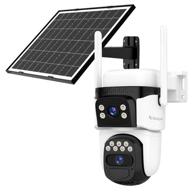 VSTARCAM smart ηλιακή κάμερα BG621DR, dual lens, 3MP, 4G, SD, PTZ, IP66 VSTARCAM smart ηλιακή κάμερα BG621DR, dual lens, 3MP, 4G, SD, PTZ, IP66
