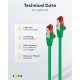 GOOBAY καλώδιο δικτύου 68289, CAT 6 S/FTP, copper, 250MHz, 1m, πράσινο