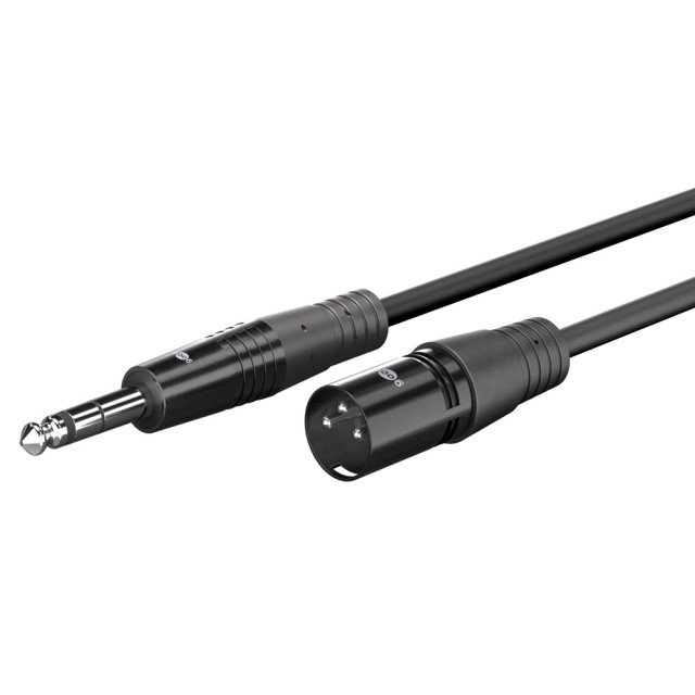 GOOBAY καλώδιο ήχου 6.35mm σε XLR 80361, 1.5m, μαύρο GOOBAY καλώδιο ήχου 6.35mm σε XLR 80361, 1.5m, μαύρο