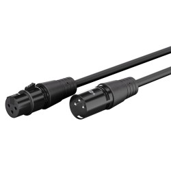 GOOBAY καλώδιο προέκτασης ήχου XLR 80029, 2m, μαύρο