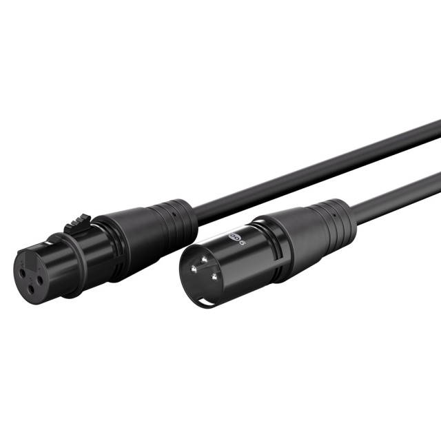 GOOBAY καλώδιο προέκτασης ήχου XLR 80038, 3m, μαύρο GOOBAY καλώδιο προέκτασης ήχου XLR 80038, 3m, μαύρο