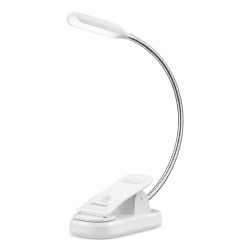 GLOCUSENT LED φακός διαβάσματος GLCSNTBL105W, επαναφορτιζόμενος, έως 45lm, λευκός