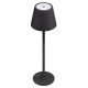 GOOBAY επιτραπέζιο φωτιστικό 77673, 3000K, dimmable, επαναφορτιζόμενο, μαύρο