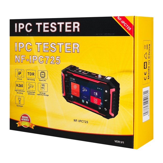NOYAFA CCTV & IP tester NF-IPC725 με 5.5" IPS οθόνη, 8MP CVI/TVI/AHD camera test, cable tester