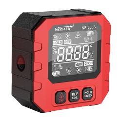 NOYAFA ψηφιακό γωνιόμετρο laser NF-566S, 4x90°, μαγνητικό σώμα, 390mAh