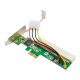 POWERTECH κάρτα μετατροπής PCIe σε PCI ST43, PLX PEX8112
