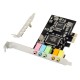 POWERTECH κάρτα επέκτασης ήχου PCIe σε 2x channel audio ST13, CMI8738 + ASM1083