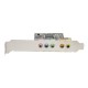 POWERTECH κάρτα επέκτασης ήχου PCIe σε 2x channel audio ST13, CMI8738 + ASM1083