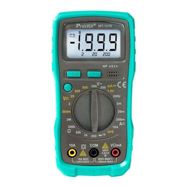 PROSKIT ψηφιακό πολύμετρο MT-1210, μέτρηση AC/DC PROSKIT ψηφιακό πολύμετρο MT-1210, μέτρηση AC/DC