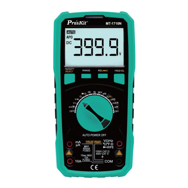 PROSKIT ψηφιακό πολύμετρο MT-1710N, μέτρηση AC/DC, True RMS, NCV PROSKIT ψηφιακό πολύμετρο MT-1710N, μέτρηση AC/DC, True RMS, NCV