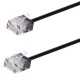 POWERTECH καλώδιο δικτύου CAB-N466, Cat 6A U/UTP, ultra slim, copper, 500MHz, 15m, μαύρο