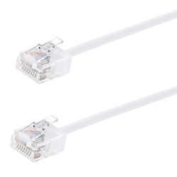 POWERTECH καλώδιο δικτύου CAB-N474, Cat 6A U/UTP, ultra slim, copper, 500MHz, 5m, λευκό