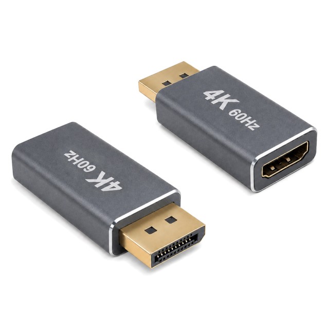 POWERTECH αντάπτορας DisplayPort σε HDMI CAB-DP085, 4K/60Hz, γκρι POWERTECH αντάπτορας DisplayPort σε HDMI CAB-DP085, 4K/60Hz, γκρι
