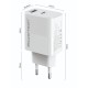 POWERTECH φορτιστής τοίχου PT-1635 με καλώδιο, USB/USB-C, 20W, λευκός POWERTECH φορτιστής τοίχου PT-1635 με καλώδιο, USB/USB-C, 20W, λευκός