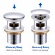 BRUNO βαλβίδα νιπτήρα Pop Up BRN-0314, 1-1/4", ορειχάλκινη, χρωμέ BRUNO βαλβίδα νιπτήρα Pop Up BRN-0314, 1-1/4", ορειχάλκινη, χρωμέ