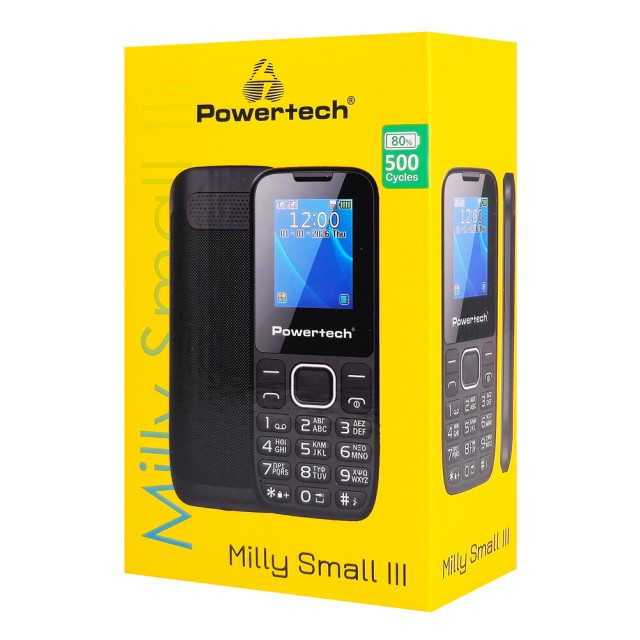 POWERTECH κινητό τηλέφωνο Milly Small III, 1.77", dual SIM, χωρίς κάμερα, μαύρο POWERTECH κινητό τηλέφωνο Milly Small III, 1.77", dual SIM, χωρίς κάμερα, μαύρο