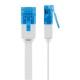 GOOBAY καλώδιο δικτύου 96314, CAT 6A U/UTP, flat, 500MHz, Copper, 1m, λευκό GOOBAY καλώδιο δικτύου 96314, CAT 6A U/UTP, flat, 500MHz, Copper, 1m, λευκό