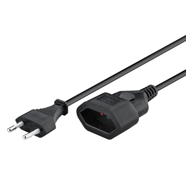GOOBAY μπαλαντέζα προέκταση ρεύματος 50510, Europlug, 2x 0.75mm², 5m, μαύρη GOOBAY μπαλαντέζα προέκταση ρεύματος 50510, Europlug, 2x 0.75mm², 5m, μαύρη