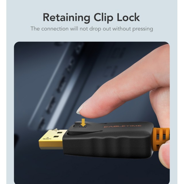 CABLETIME καλώδιο DisplayPort σε HDMI CT-AV585-02G, 1080p/60Hz, 1.8m, μαύρο CABLETIME καλώδιο DisplayPort σε HDMI CT-AV585-02G, 1080p/60Hz, 1.8m, μαύρο
