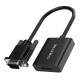 CABLETIME αντάπτορας VGA σε HDMI CT-AV582-VGAH με 3.5mm & micro USB, 1080p/60Hz, μαύρος CABLETIME αντάπτορας VGA σε HDMI CT-AV582-VGAH με 3.5mm & micro USB, 1080p/60Hz, μαύρος