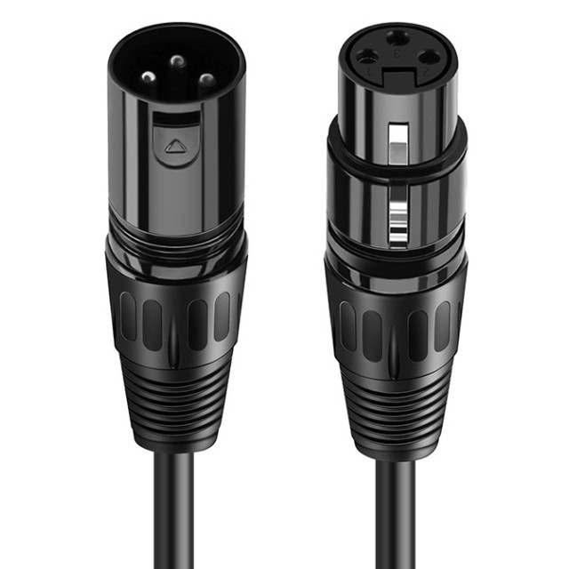 CABLETIME καλώδιο μικροφώνου XLR AV350-11B24, 3-pin, 24AWG, 10m, μαύρο CABLETIME καλώδιο μικροφώνου XLR AV350-11B24, 3-pin, 24AWG, 10m, μαύρο