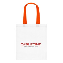 CABLETIME τσάντα CT-BAG, 33.5x38.5cm, λευκή