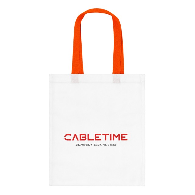 CABLETIME τσάντα CT-BAG, 33.5x38.5cm, λευκή