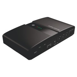 POWERTECH mini DC UPS PT-1634, 36W, 20000mAh, 3x DC, USB/USB-C, PoE/LAN, μαύρο