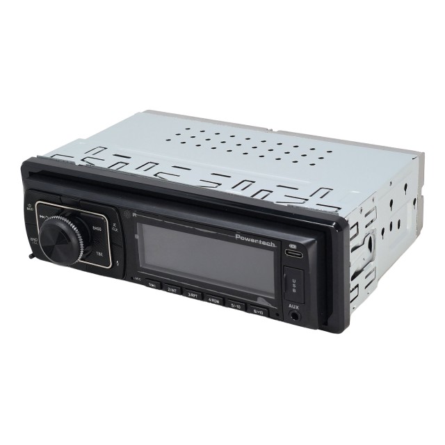 POWERTECH ηχοσύστημα αυτοκινήτου PT-1603, αποσπώμενο πάνελ, 1 DIN, Bluetooth/FM/USB/Micro SD, 4x 55W