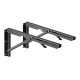 BRATECK σετ πτυσσόμενα στηρίγματα ραφιών WAS01-1, ατσάλινα, 396mm, έως 50kg