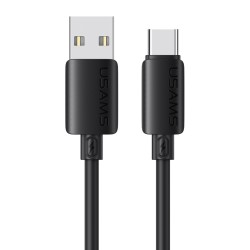 USAMS καλώδιο USB-C σε USB SJ786, σιλικόνης, 3A, 480Mbps, 1m, μαύρο
