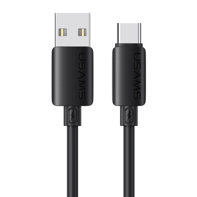 USAMS καλώδιο USB-C σε USB SJ786, σιλικόνης, 3A, 480Mbps, 1m, μαύρο